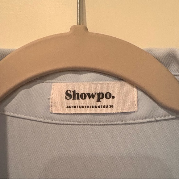 Showpo Light Blue Long Sleeve Dress - Picture 7 of 7